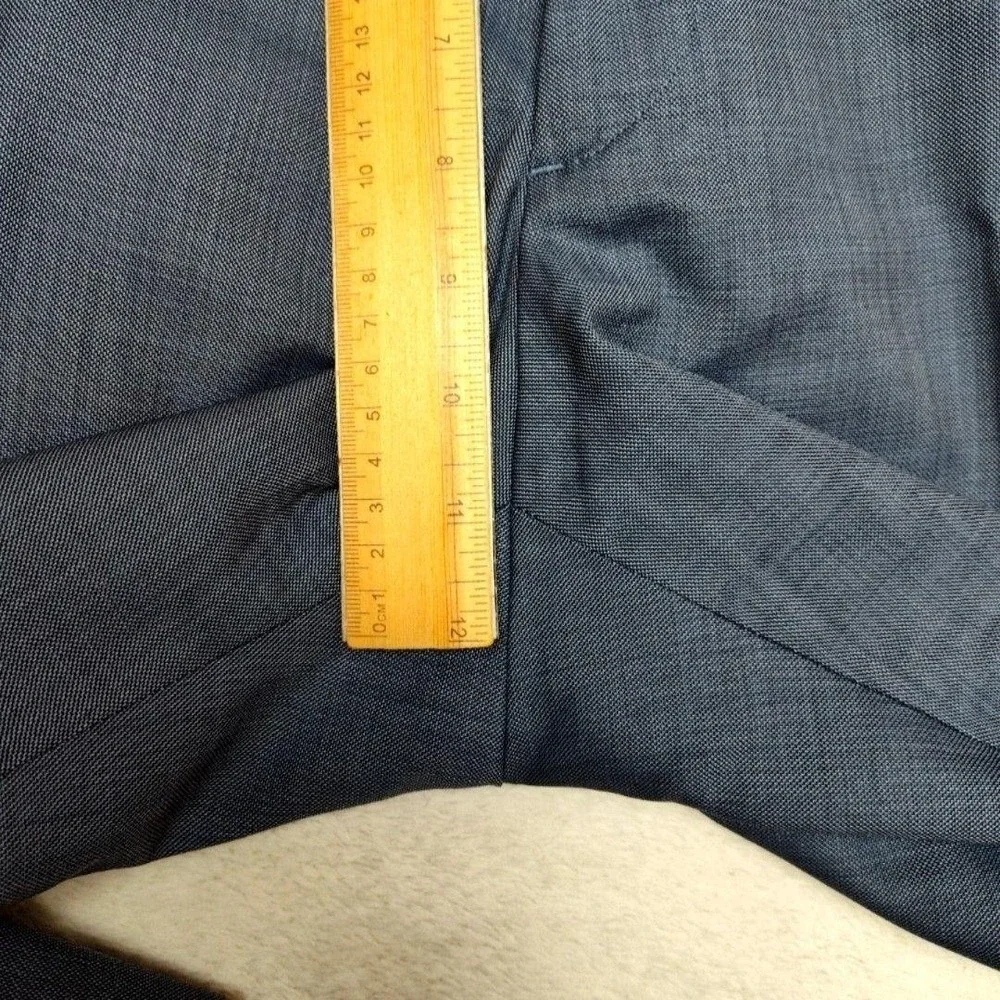Banana Republic Pants Mens 35x30 Blue Modern Slim Marzotto Wool Dress Suit